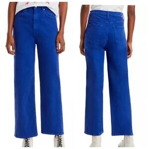 Mother Superior High Waisted Tunnel Vision Ankle Wide Leg  Jeans Blue Size 27